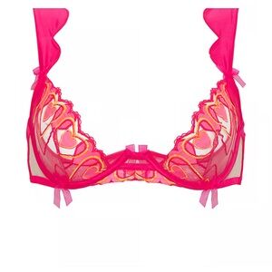 FOR LOVE & LEMONS Graphic Hearts Bra Size Small